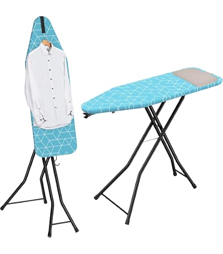 GIMI Jean Planche à Repasser, avec Repose-Fer en Grille, réglable en GIMI Jean Planche à Repasser, avec Repose-Fer en Grille, réglable en