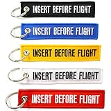 Rotary13B1 Insert Before Flight Key Chains - Multi Color - 5pcs