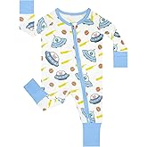 GUISBY Baby Boys' Pajamas Sleep N Play, Baby Clothes, Long Sleeve, Footless,Newborn-2T
