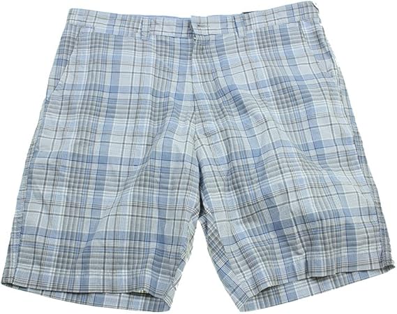 Mens cotton plaid shorts Clearance