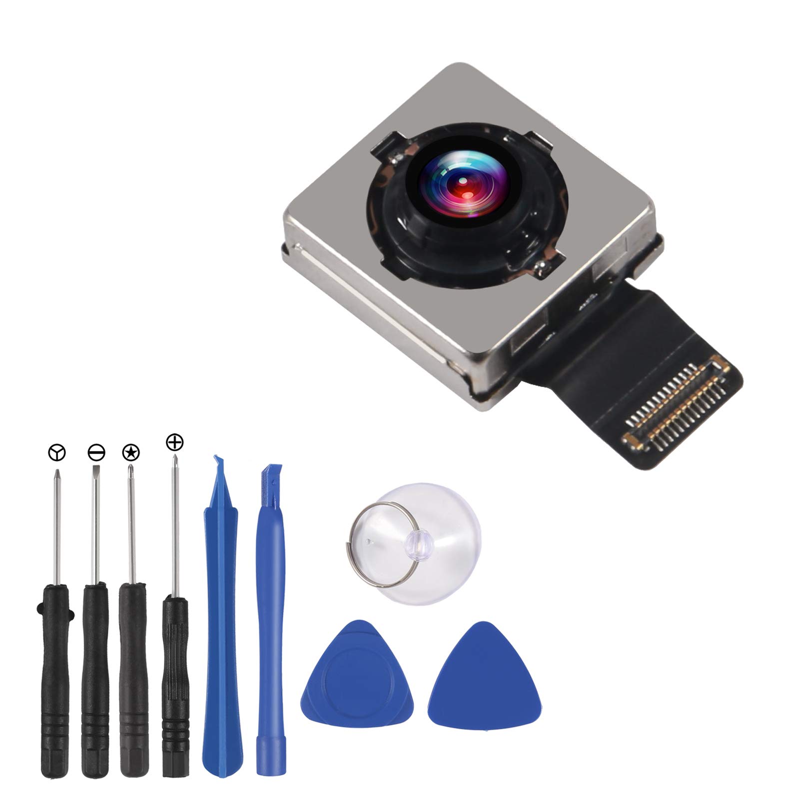ALMOCN Back Rear Camera Compatible with iPhone XR 6.1 inch Autofocus 12 MP Reverse Cam Incl 1set Standard Replacement Tool kit (for iphone XR)