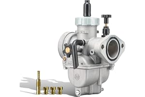 NIBBI PE17mm Carburetor for 80cc-100cc Flange Motorcycle Engine Carburetor with Carb Jets for Dirt Bike Mini Bike YAMAHA KAWA