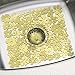 InterDesign Blumz Kitchen Sink Protector Mat, Yellow