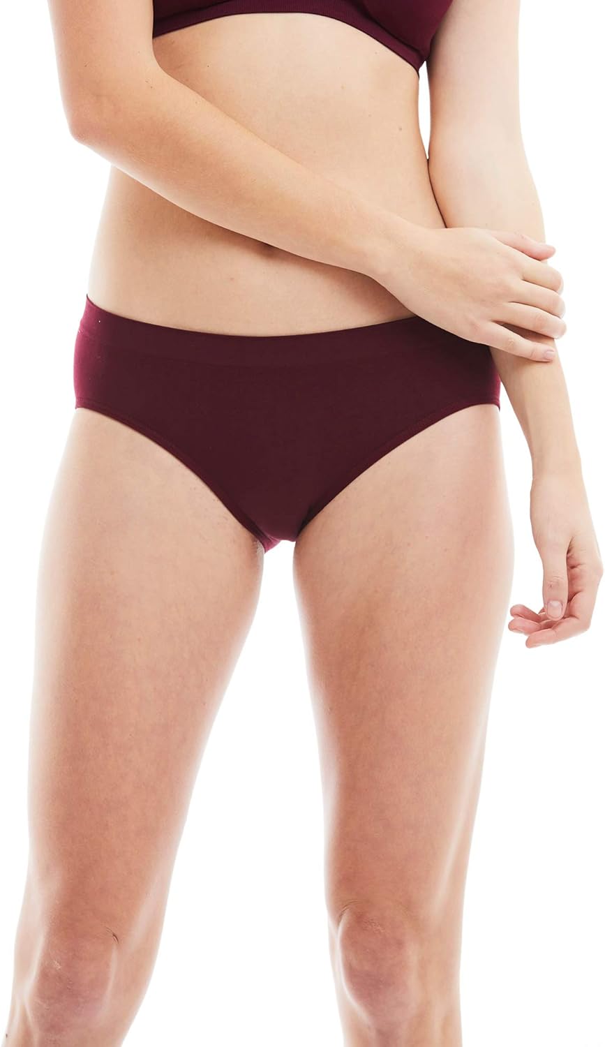 Kalon 6 Pack Women's Hipster Brief Nylon Spandex Underwear: Clothing