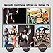 Bluetooth Headphones, MiluoTech Retractable Neckband Earbuds HD Stereo Wireless Headset Noise Cancelling Sweatproof Earphones with W / Mic for Sport Entertainment (Black)