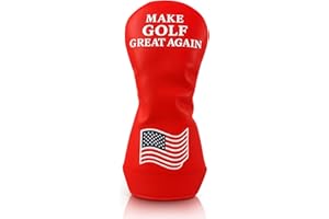 CURVES & CLUBS Make Golf Great Again Headcover – Funny Golf Club Cover – Trump Golf Head Cover – Trump Driver Headcover – Golf Club Covers – Donald Trump Golf Club Head Covers