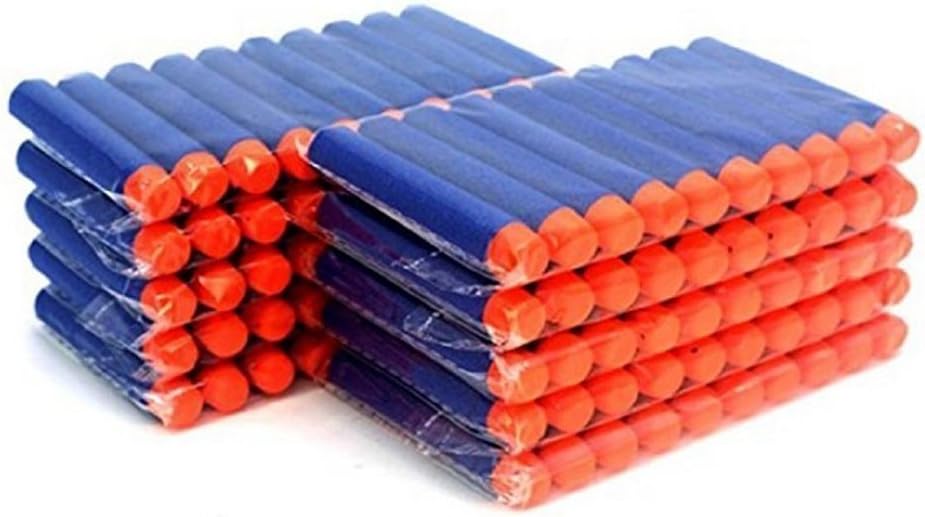 100 Pcs 7.2cm Blue Foam Darts for Blasters Toy Gun