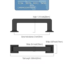 9BUILD 10 Pack 3 Inch Cabinet Handles Matte Black
