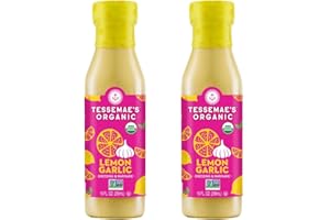 Tessemae's All Natural Salad Dressing 2-Pack (Organic Lemon Garlic)
