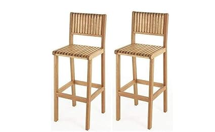 Amazon Com Sts Supplies Ltd Eucalyptus Patio Bar Stools Garden