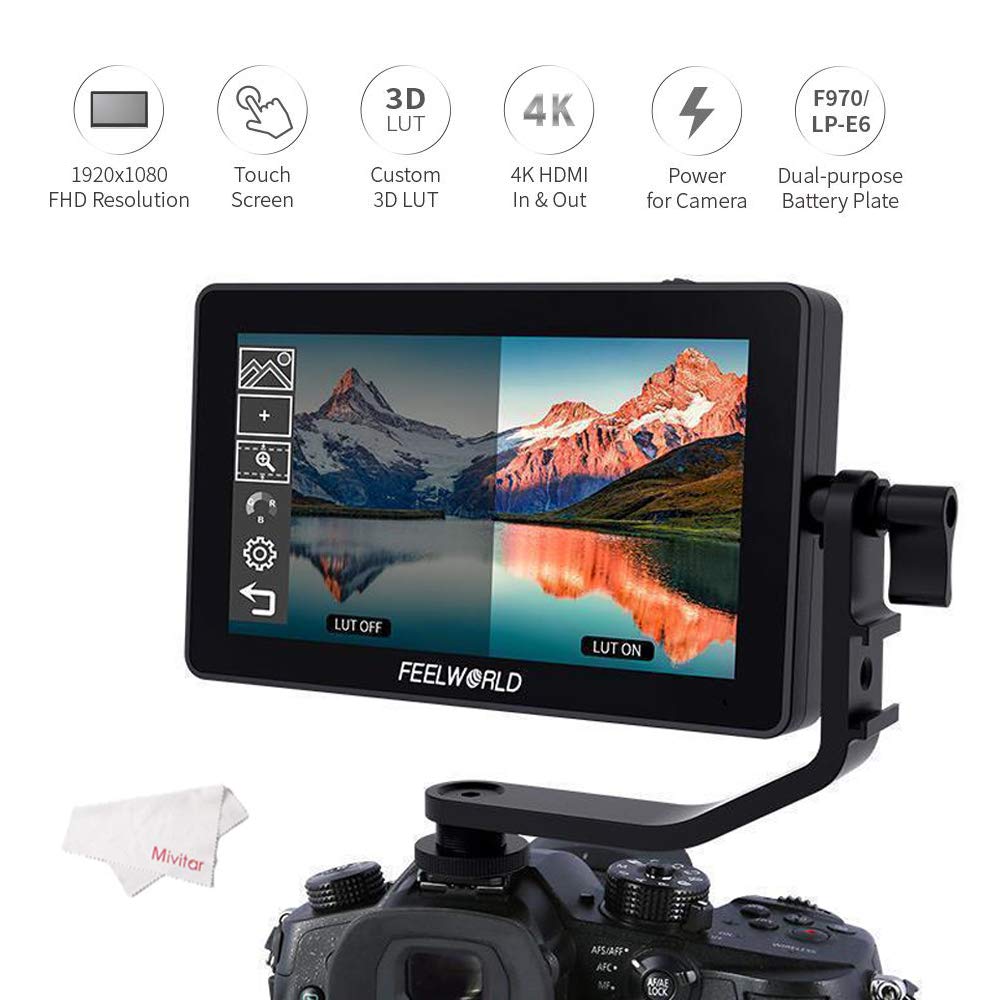 FEELWORLD F6 Plus - Cámara réflex Digital (5,5 Pulgadas, 1920 x ...