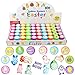 50 Easter Craft Stampers - Assorted Colors and Fun Unique Patterns - Durable Self-Inking Design Prevents Mess - Won't Dry Out Fast - Perfect Size For Small Kids Hands or Hiding in Easter Eggs