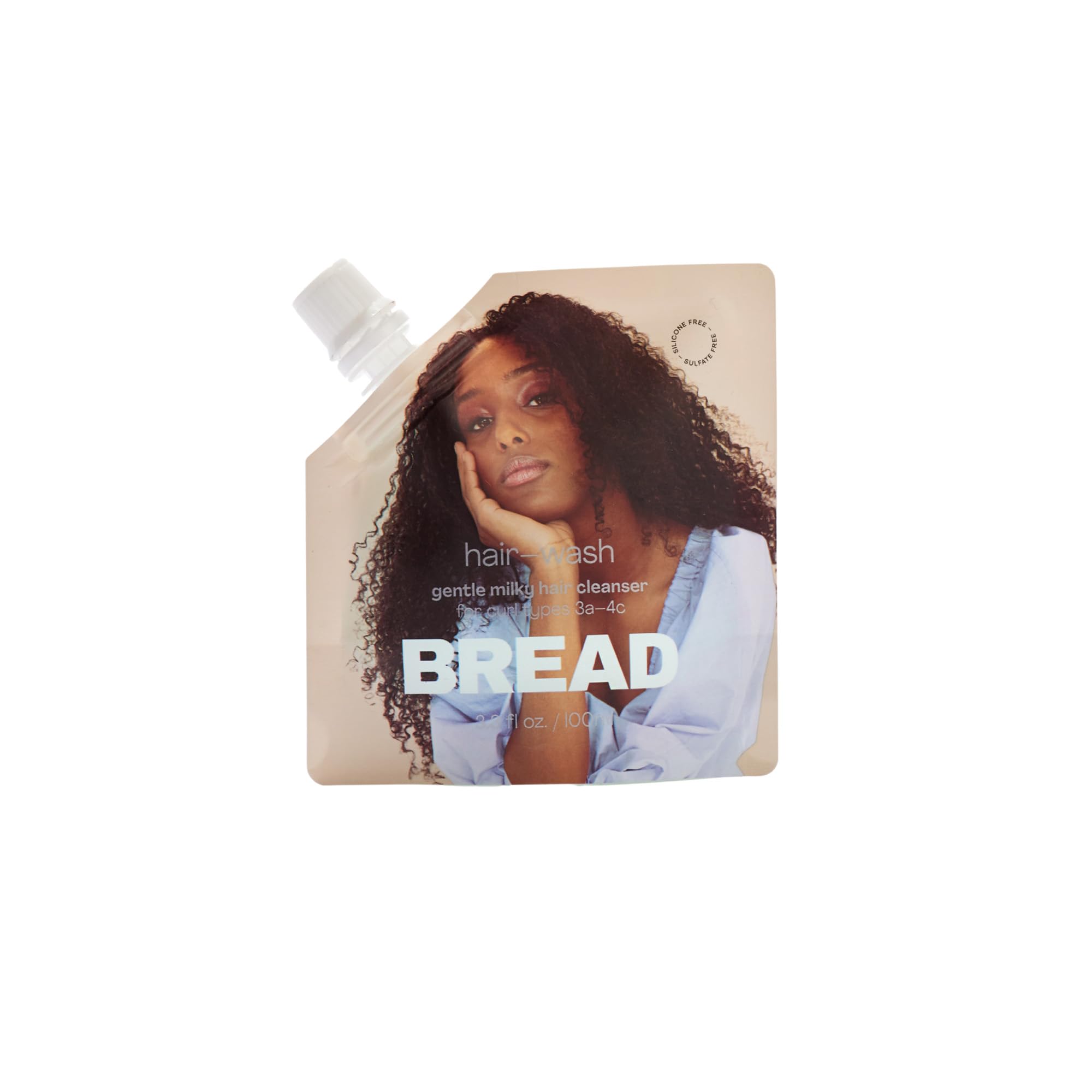 Bread Milky Cleanser Hair Wash Mini, Shampoo & Co-Wash, Curl Enhancing, Fruit Loop Scent, Vegan Friendly, 100 ml (Pack of 1)