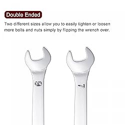 uxcell Thin Open End Wrench, 6mm x 7mm Metric