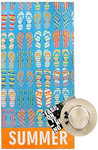 Dafunna Microfiber Beach Towel, Quick Dry Travel Towel Large Size (60″x 30″) Lightweight and Compact Sports Towel with Carry Bag