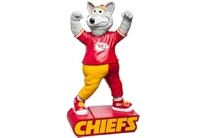 TEAM SPORTS AMERICA Evergreen Enterprises NFL Kansas City Chiefs Mascot DesignGarden Statue, Team Colors, One Size