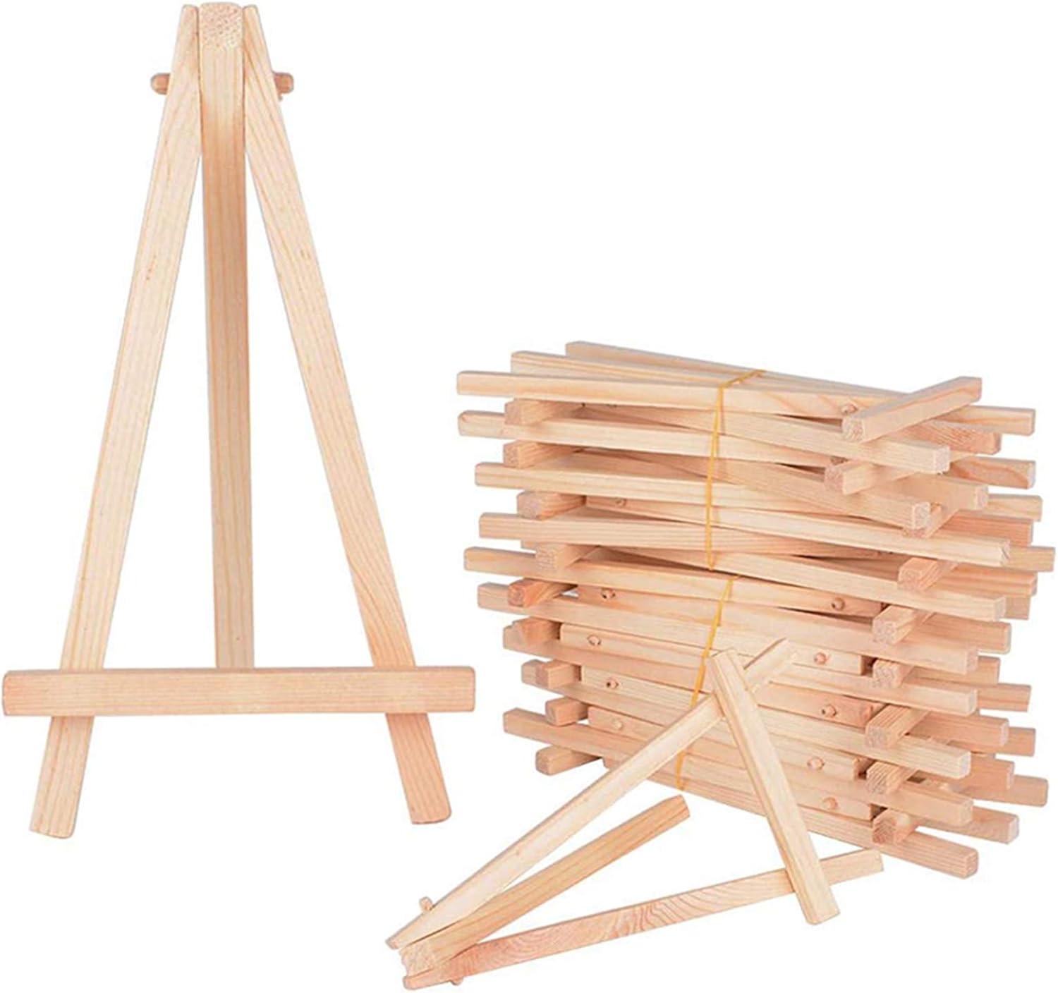 Xinlie Wood Chalkboard Display Easel Mini Wooden Artist Easel Mini