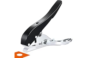 Hole Punch 3/8 inch-10mm Single Hole Punch,Heavy Duty Hole Puncher Single, Paper Punch Portable Hand Held Long Hole Puncher f