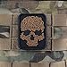 Punisher Skull Viking Morale Patches PVC 3D Military Tactical Velcro Patch (Coyote Brown)