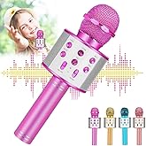 ZZLWAN Kids Karaoke Microphone for Girl Toys: Christmas Birthday Gifts Ideas for 3 4 5 6 7 8 9 10 Year Old Girls