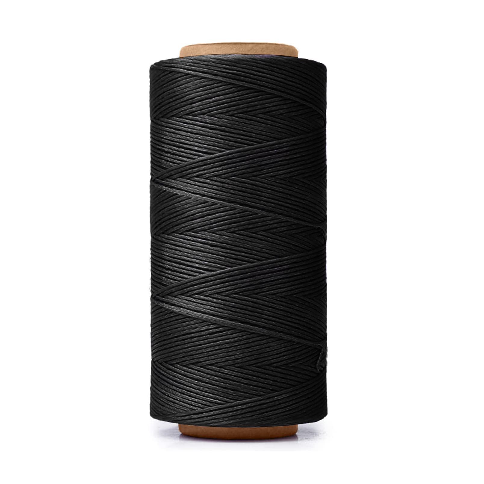 HILELIFE 260m 150D Waxed Thread for Leather Sewing, Leather Thread for Hand Sewing, Craft DIY, Wallets, Shoe Repairing, Book Binding (Black)