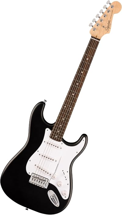 Fender Squier Debut Stratocaster Laurel Fingerboard White Pickguard Black