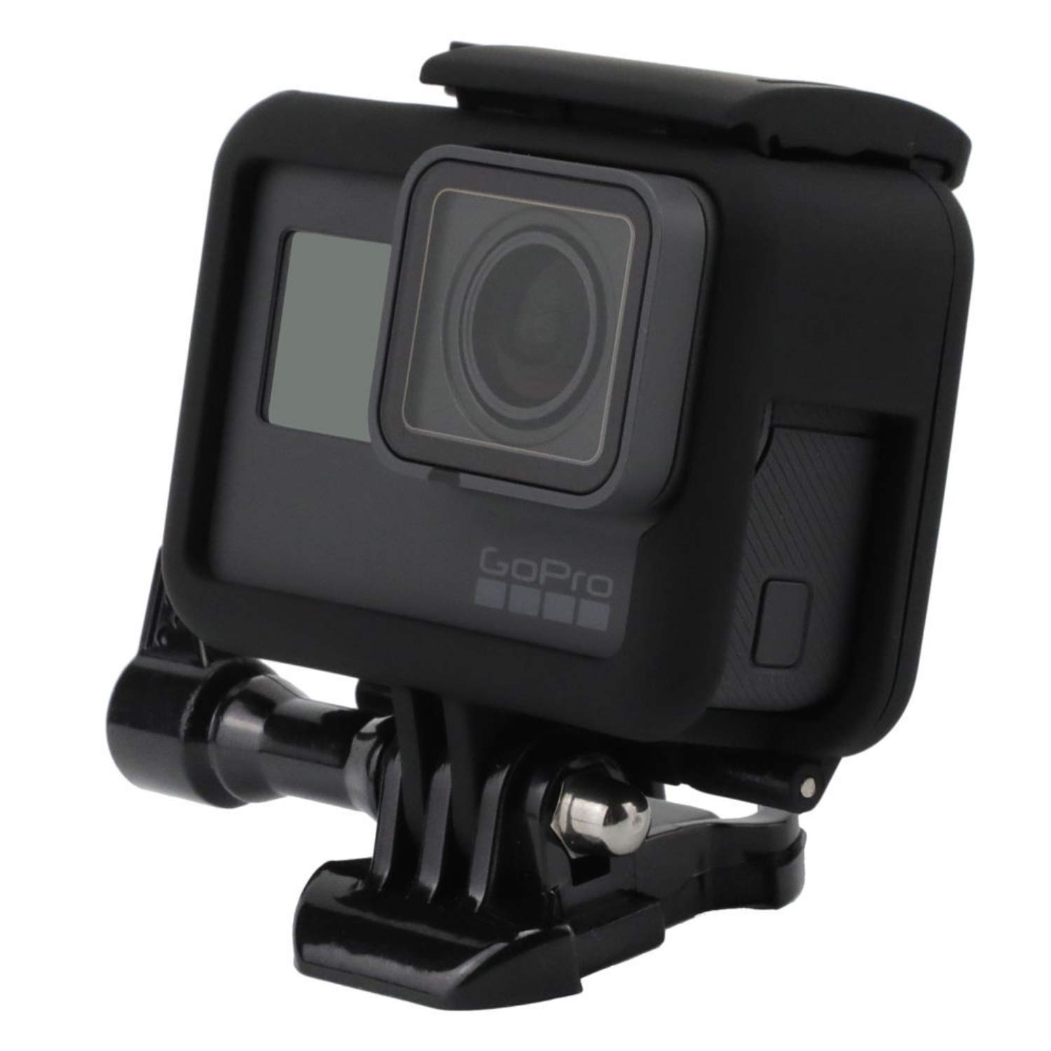 micros2u Frame Mount Compatible with GoPro Hero 7/6/5/(2018) Black Action Camera Top Open Protective Housing Case with Quick Release Bracket