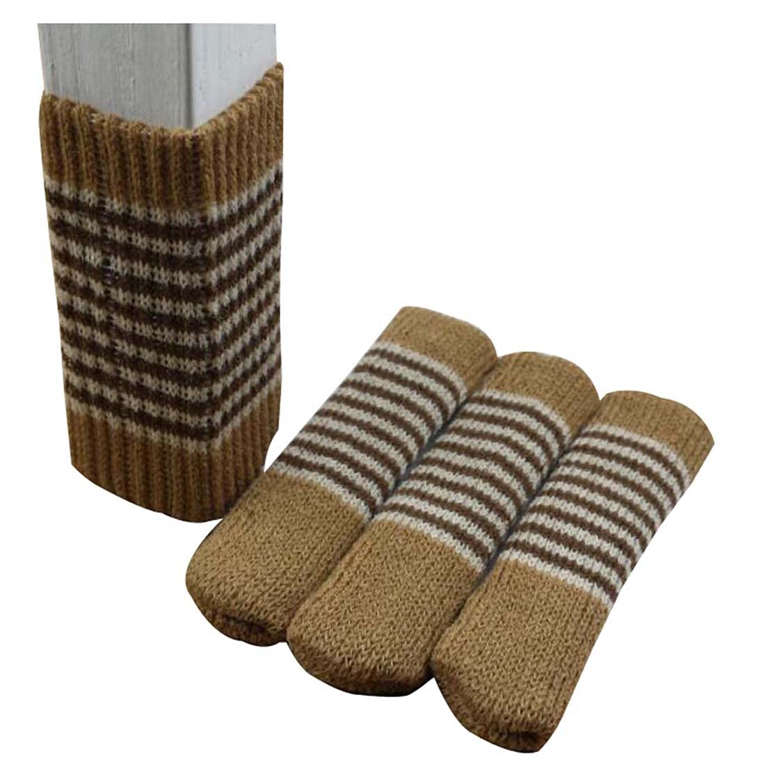 Fendawn Strive Set of 20 Beautiful Chair Table Leg Socks Elegant Style Furniture Foot Cover (Brown)