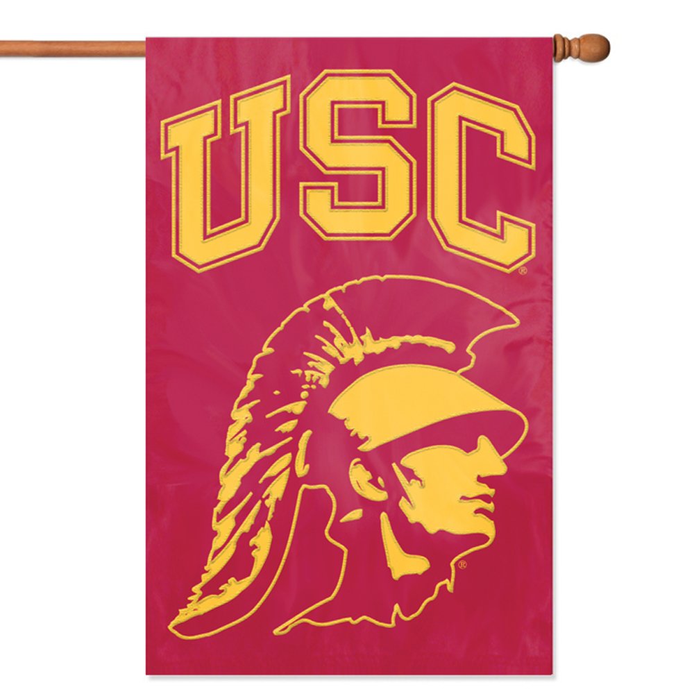 Brand New USC Trojans NCAA Applique Banner Flag Garden