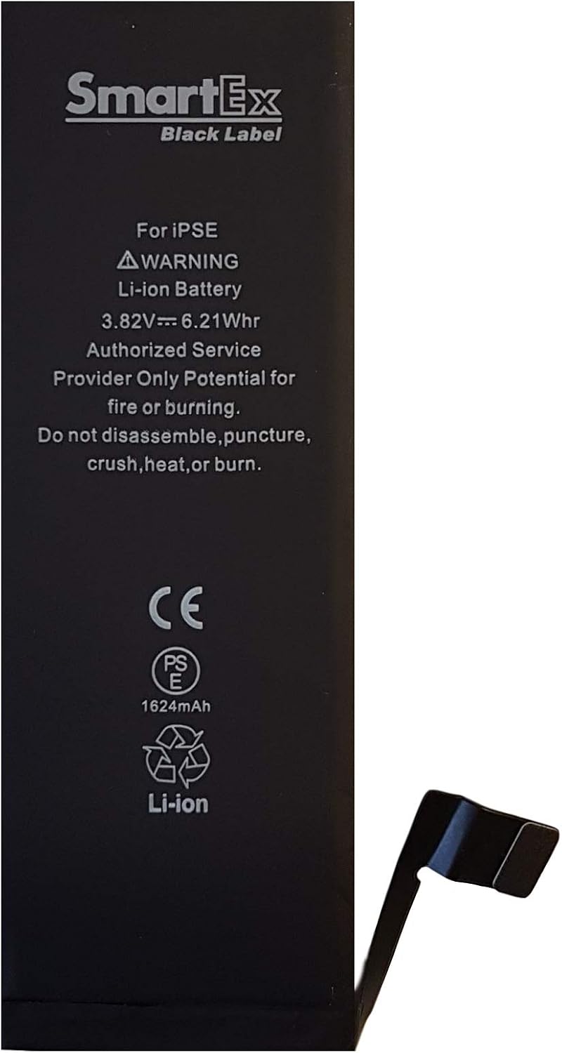 Smartex® Black Label Battery compatible with iPhone SE - 1624 mAh - Image 5