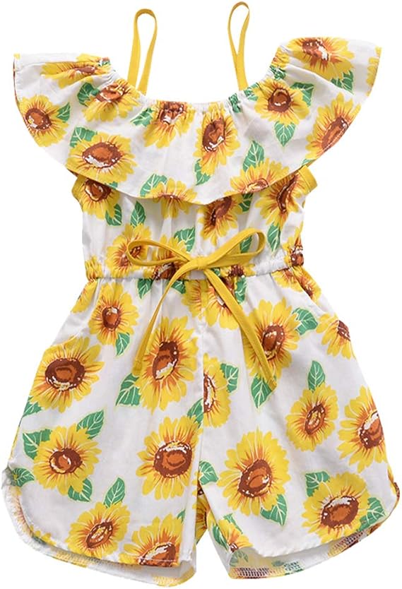 sunflower baby overalls