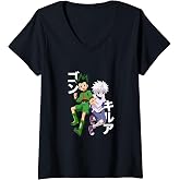 Womens Hunter X Hunter Gon and Killua V-Neck T-Shirt