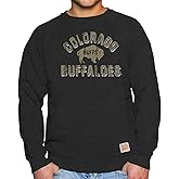 Original Retro Brand Adult University Crewneck (Colorado Buffaloes - Black, Small)