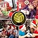 Christmas Gift Volleyball 3D Illusion Birthday Present Lamp, Gawell 16 Color Changing Touch Switch Table Desk Decoration Night Light with Remote Control for Sports Theme