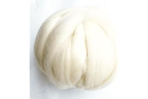 PURPLAISIR 100.1g roving Wool、Fleece, Needle Punched, Fiber Yarn, Wool Yarn Used for Needle Punched Felt