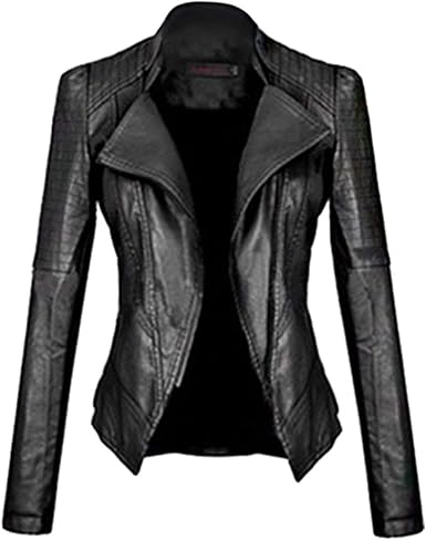 giubbotto similpelle donna