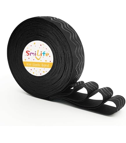 Bande élastique Antidérapante En Silicone Noir - 1 3/16 X 6 Yards - Neuf