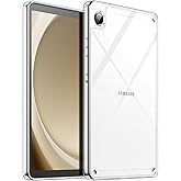 JETech Clear Case for Samsung Galaxy Tab A9 8.7-Inch, Anti-Yellowing Transparent Shockproof Slim Tablet Cover with Hard PC Ba