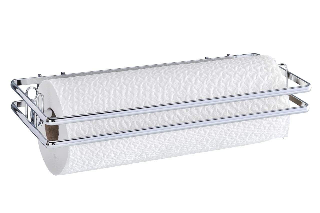 Wenko "Style" Kitchen Roll Holder, Silver, 32 x 13 x 4 cm