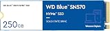 WD Blue SN570 250GB M.2 2280 PCIe Gen3 NVMe SSD Read up to 3300 MB/s