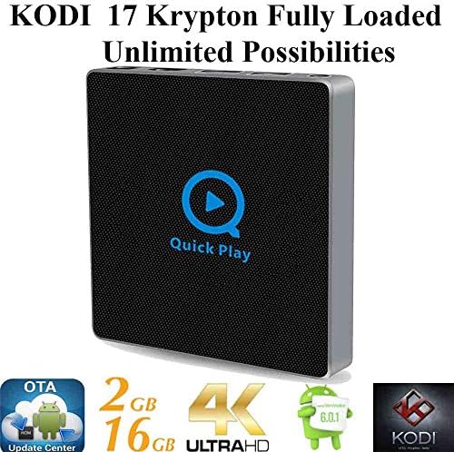 Unlocked Fully Loaded KODI 17 Android 6.0 Marshmallow Smart S912 Octa Core OTT TV Box Streaming Media player [2GB+16GB/4K/11AC Wireless] Plug &amp; Play Ready