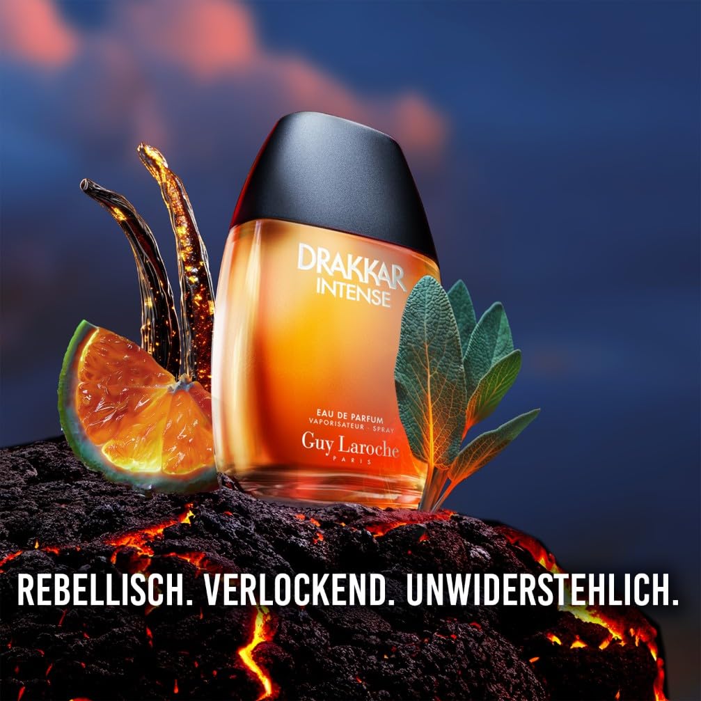 Guy Laroche Drakkar Intense Verführerisches & unwiderstehliches Eau de Parfum, Fougère-Duft mit Bernsteinnote, Langanhaltendes Männerparfum, Parfum für Männer, 100ml 2