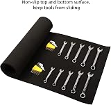 CASOMAN 16 inch Black Tool Box Liner Drawer Mat Anti Slip EVA 6ft Long view 5