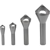Bonsicoky 4PCS Countersink Chamfer Deburring Tool Set | High Speed Steel, Hole Deburring Tool, Metal Wood Drill Bits, For Wood, PVC Board, Aluminum, Insulation Board