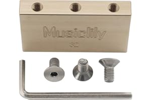 Musiclily Ultra 32mm Solid Brass Tremolo Block for Floyd Rose Locking Tremolo Bridge Electric Guitar