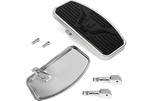 OKSTENCK Motorcycle Rear Footboards,Adjustable Motorcycle Rear Floor Pedal, Front Passenger Pedal with Anti Slip Rubber Pad a