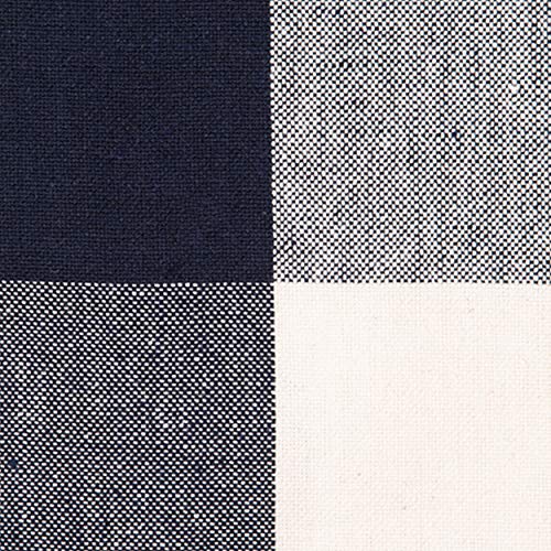 Navy Checked Napkins - Buffalo Plaid Napkin - Cotton Plaid Napkins - Cotton Buffalo Check Napkins - Kitchen Napkins Cotton - Checked Napkin - Buffalo Check Napkins Set of 6 (18X18), Navy/Cream