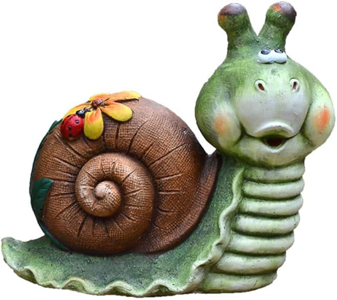 Garden Snail Statue Sculpture, Personality Resin Craft Model Outdoor Grass Garden Garden