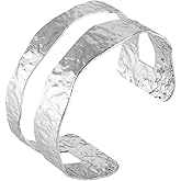 HZMAN Cuff Bracelets for Women Wide Bangle Bracelet Adjustable Open Wrist Cuff Bracelet Jewelry Gift