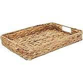 HODAKJUE Grass Weaving Tray, Grass Storage Bins for Fruit or Tea,Arts and Crafts. (Tray-A-M)
